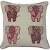 Floral Elephant Filled Cushion 43x43cm 2 Pack - Multi