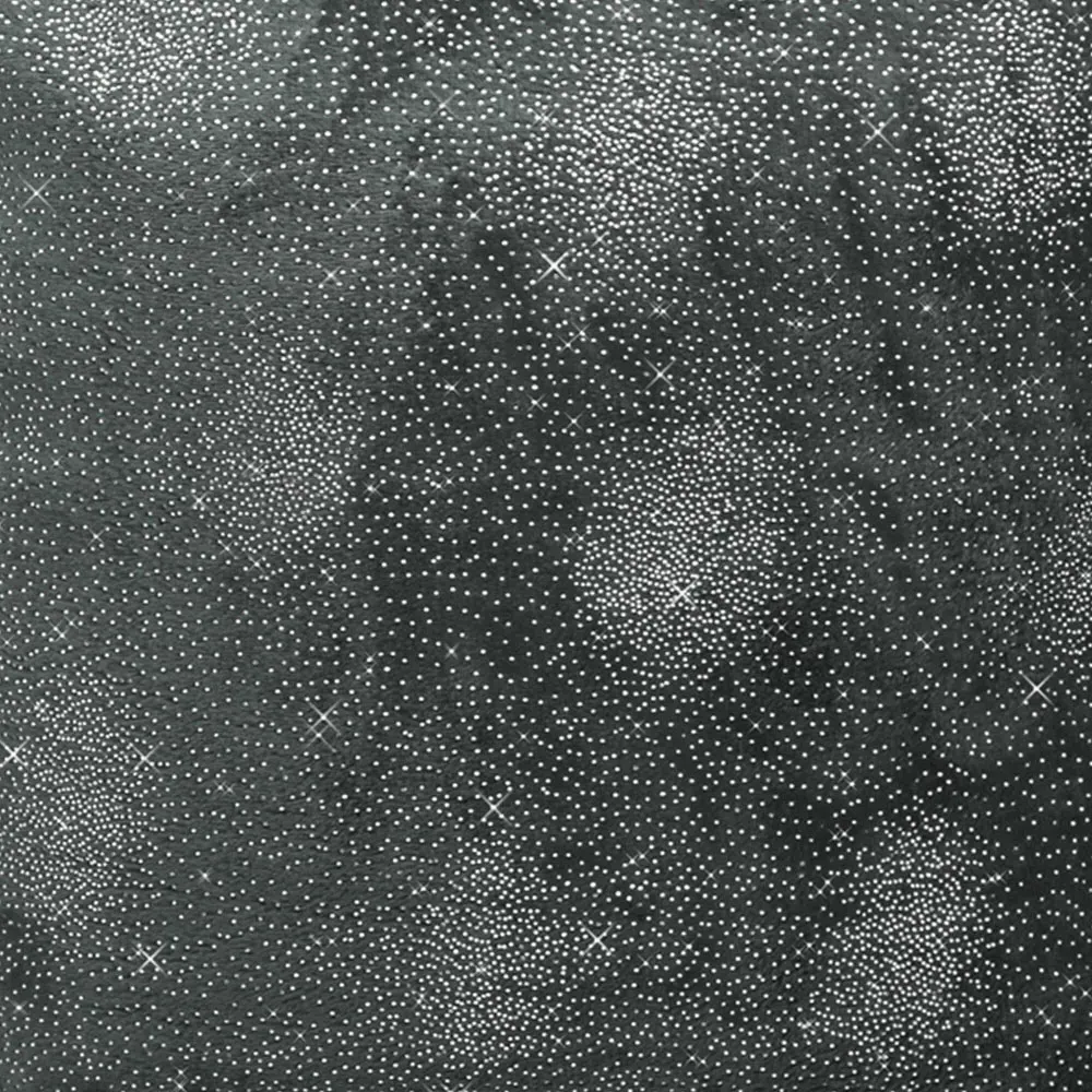 Glitter Filled Cushion 2 Pack - Charcoal, Fleece