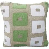 Glitter Square Filled Cushion 2 Pack - Green