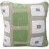 Glitter Square Filled Cushion 2 Pack - Green