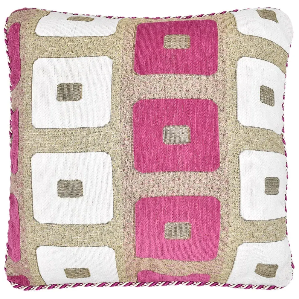 Glitter Square Filled Cushion 2 Pack - Pink