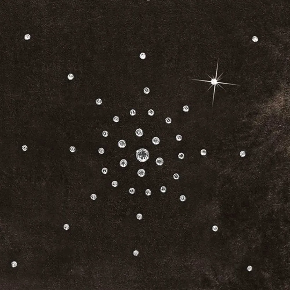 Grace Diamante Filled Cushion 2 Pack - Brown, Velvet