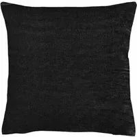 Grace Velvet Filled Cushion 2 Pack - Black