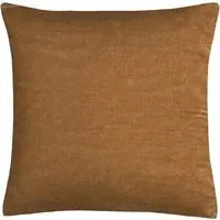 Grace Velvet Filled Cushion 2 Pack - Brown