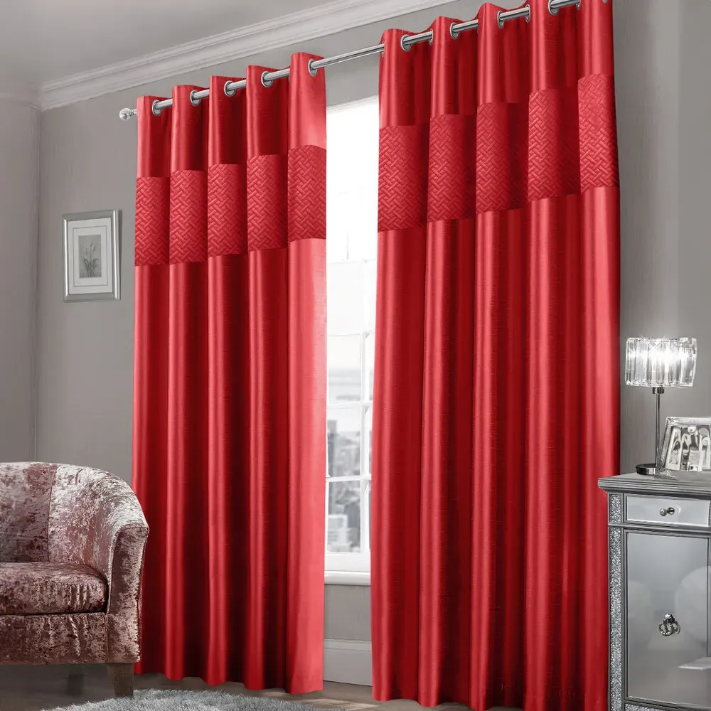 Hartley Ringtop Curtains - Red