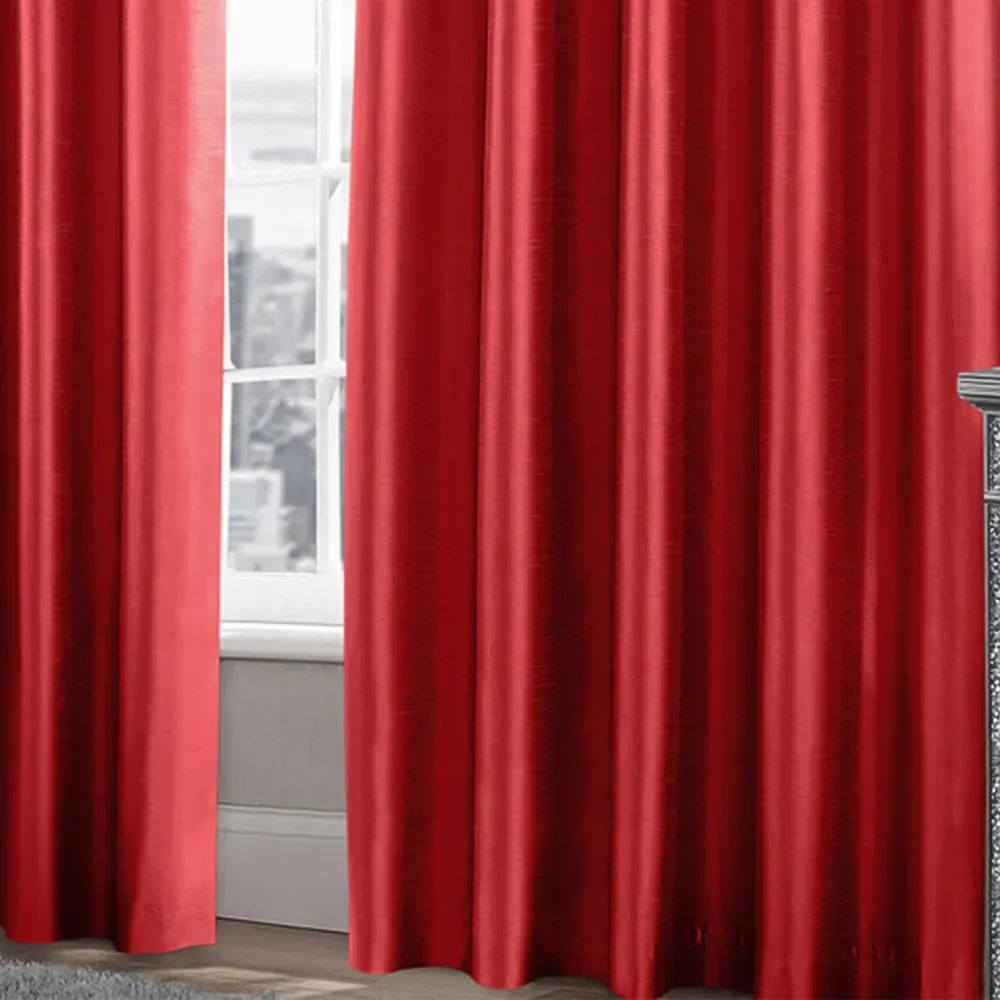 Hartley Ringtop Curtains - Red