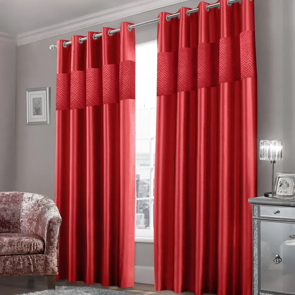 Hartley Ringtop Curtains - Red