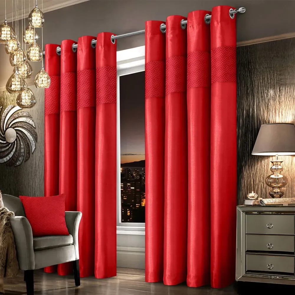 Hartley Ringtop Curtains - Red image