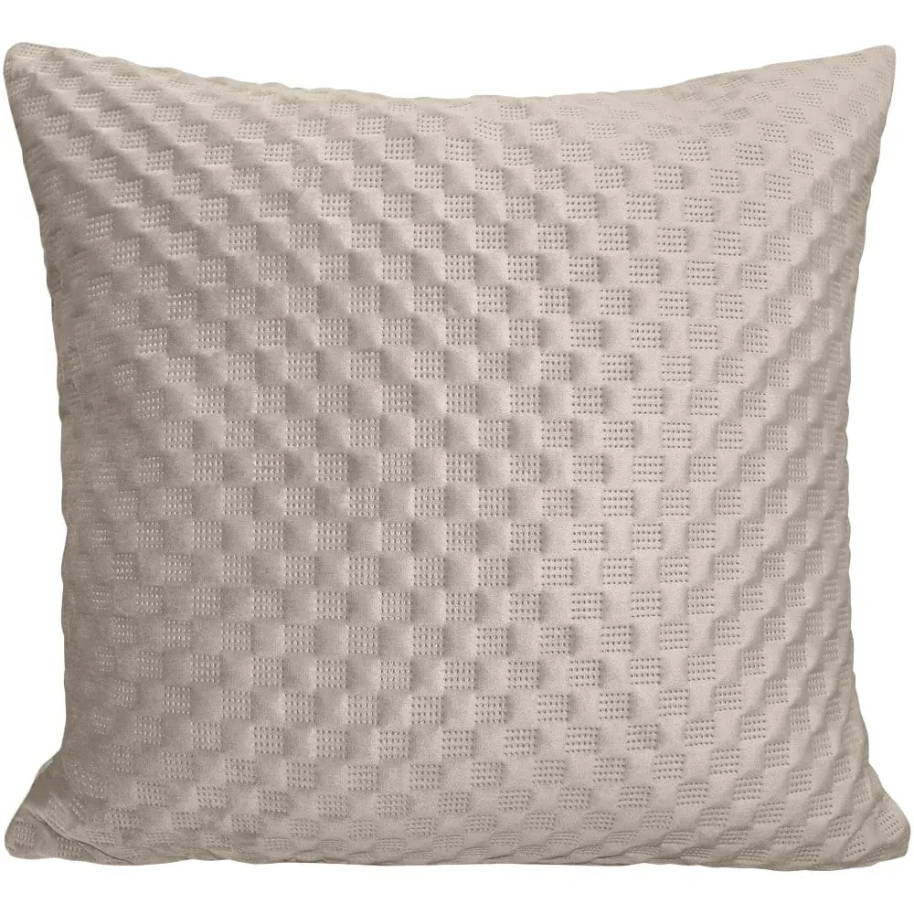 Heaton Filled Cushion 2 Pack - Latte, Velvet
