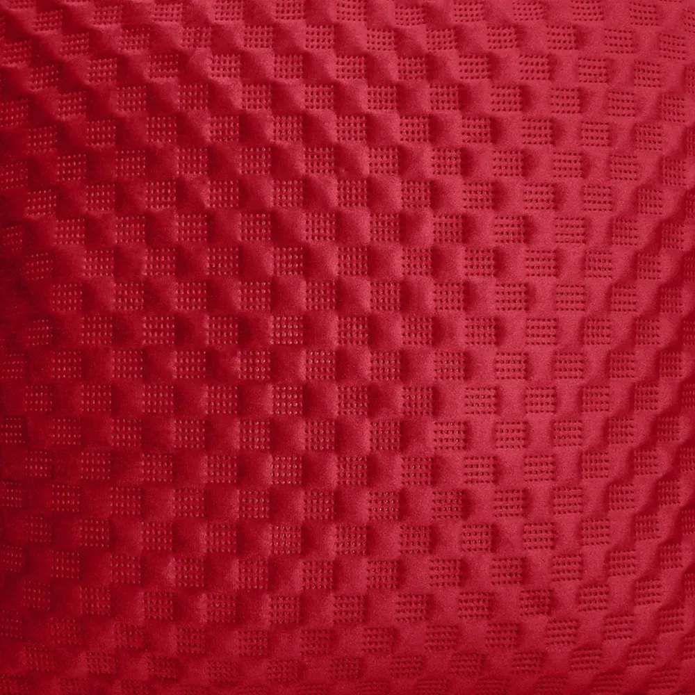 Heaton Filled Cushion 2 Pack - Red, Velvet