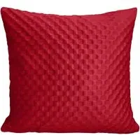 Heaton Filled Cushion 2 Pack - Red, Velvet
