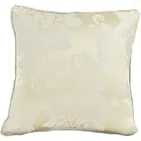 Iris Filled Cushion 2 Pack - Cream, Polyester