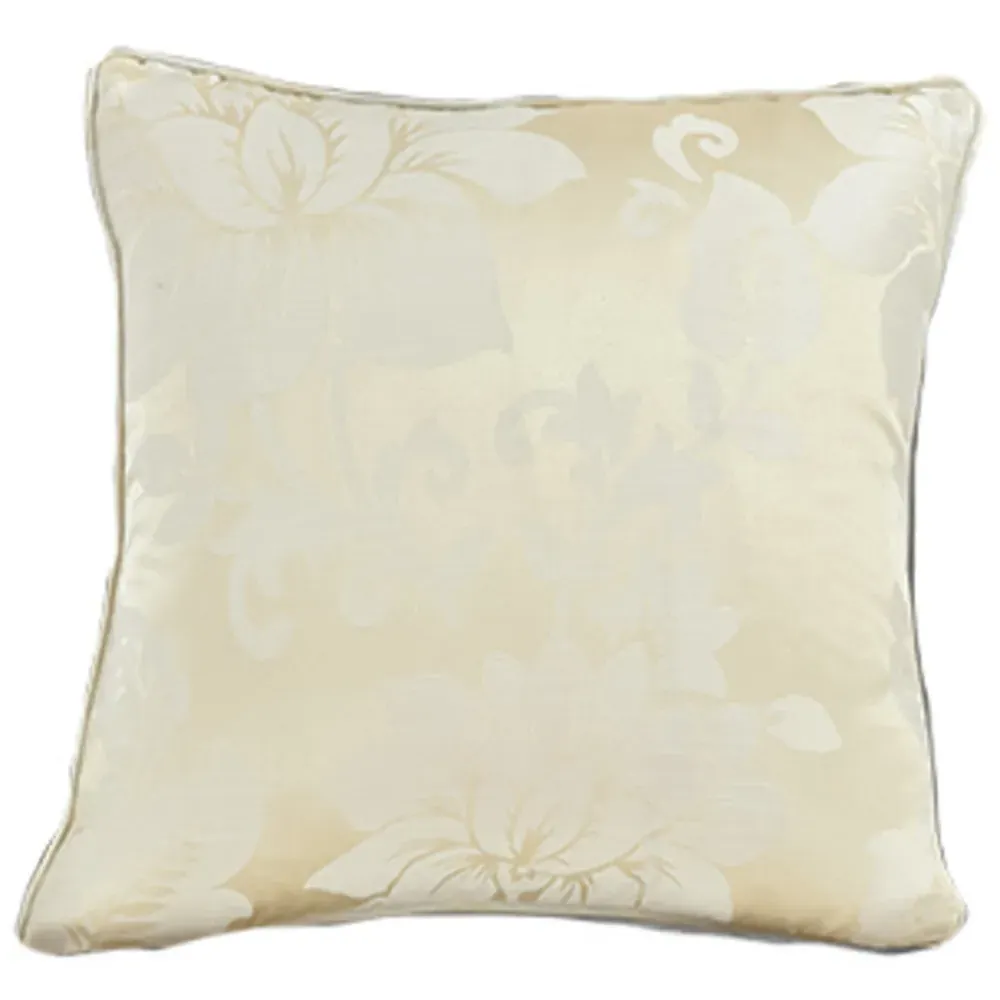Iris Filled Cushion 2 Pack - Cream, Polyester image
