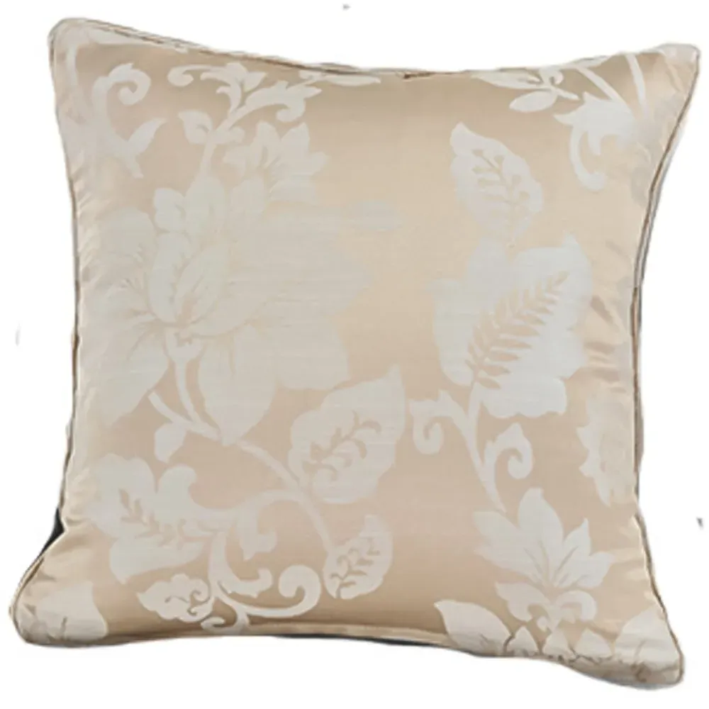 Iris Filled Cushion 2 Pack - Natural, Polyester