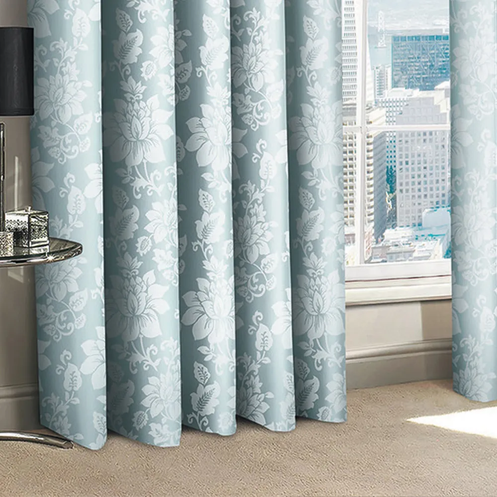 Iris Tape Top Curtains - Silver