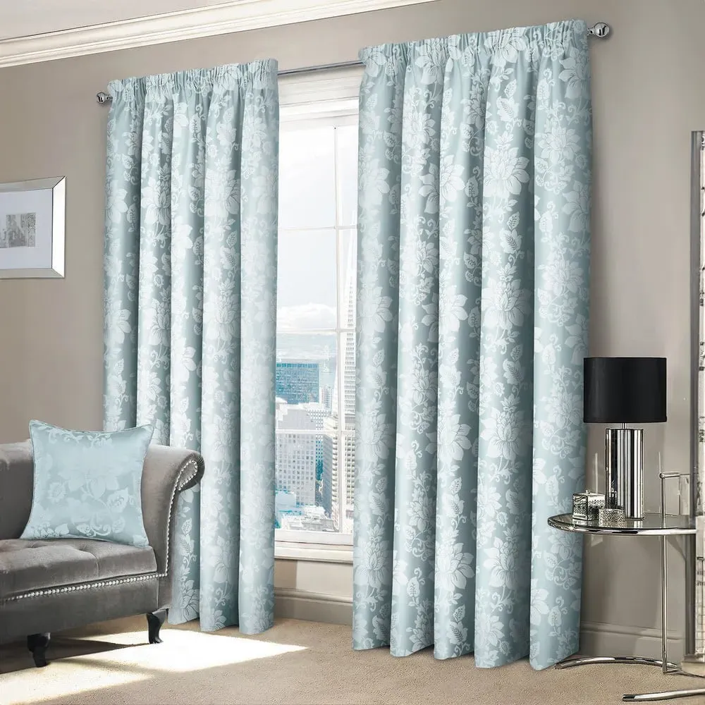 Iris Tape Top Curtains - Silver