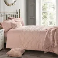 Kiera Double Tufted Duvet Set - Pink