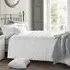 Kiera King Size Tufted Duvet Set - White