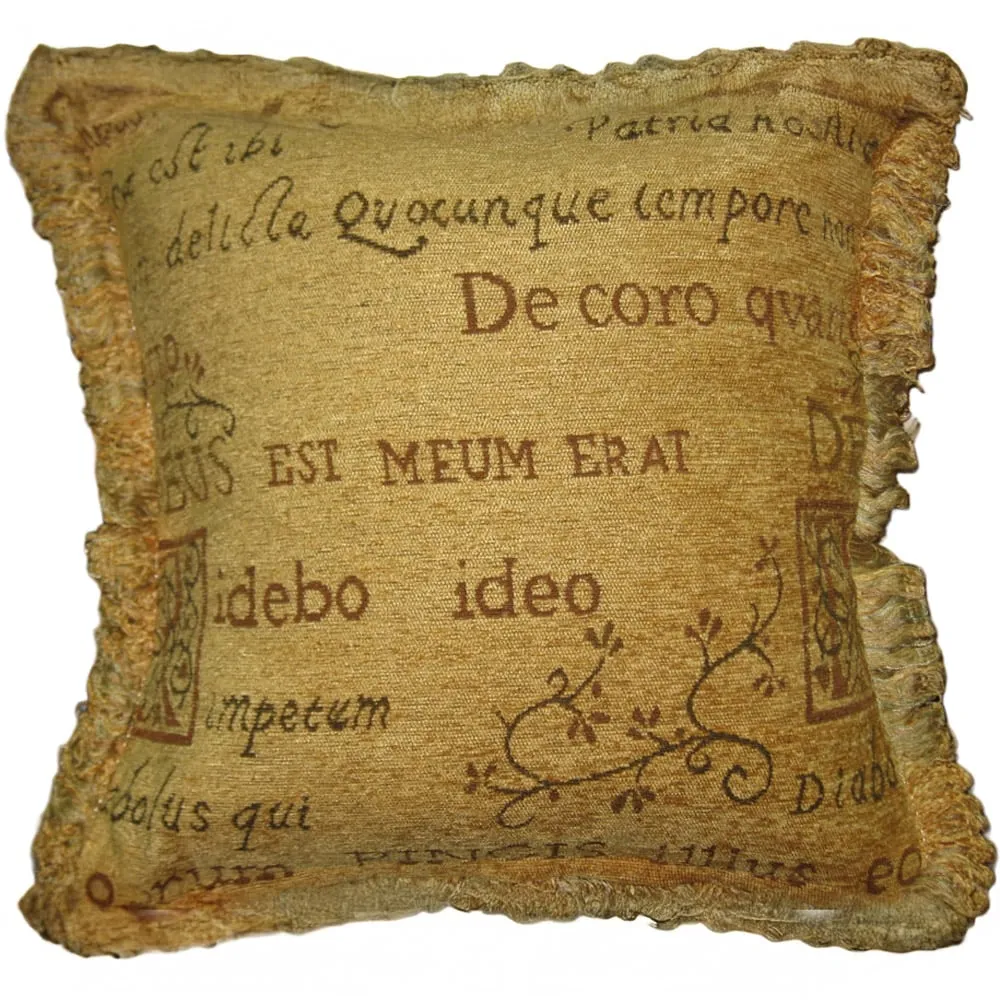 Latin Large Filled Cushion 2 Pack - Cream