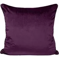 Milano Filled Cushion 2 Pack - Purple, Velvet