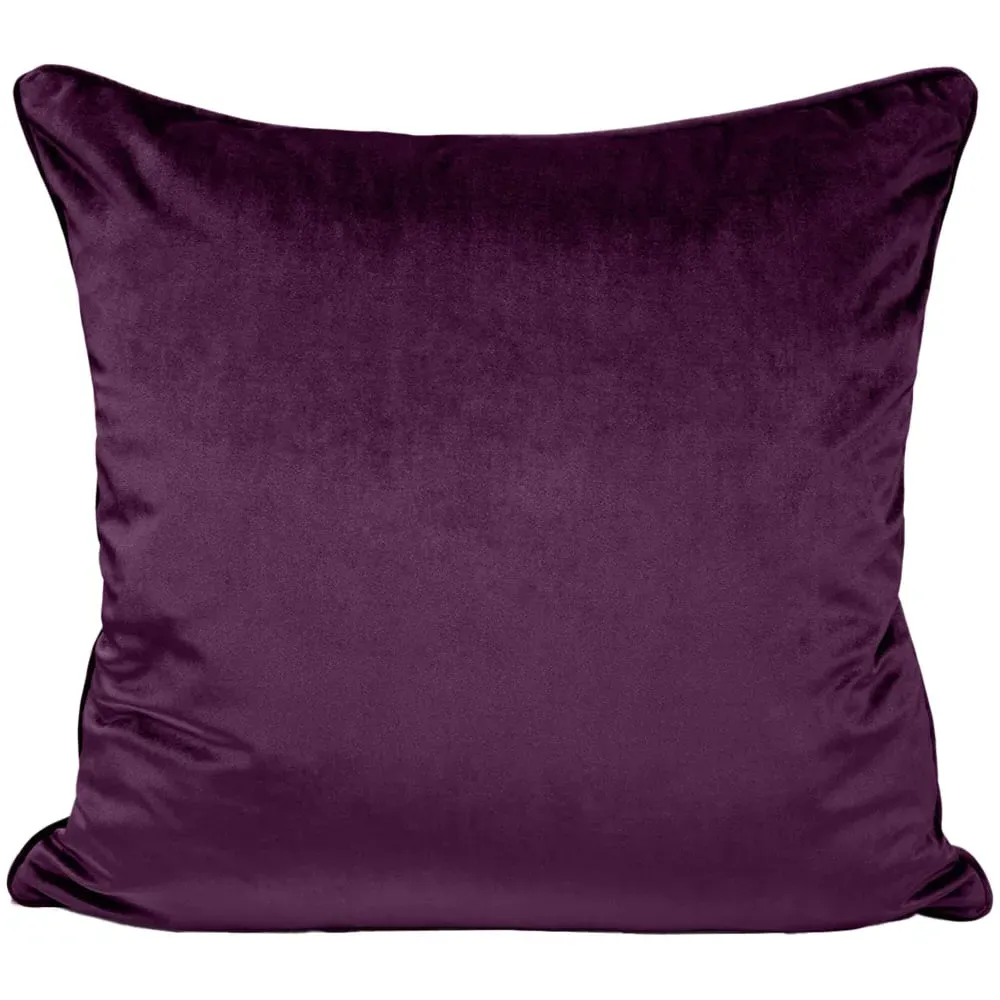 Milano Filled Cushion 2 Pack - Purple, Velvet
