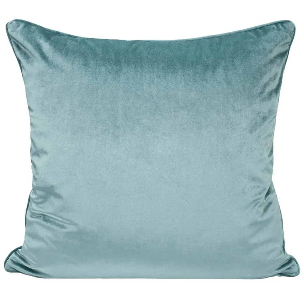 Milano Filled Cushion 2 Pack - Teal, Velvet image