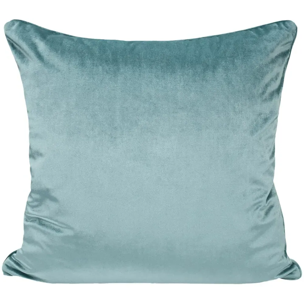 Milano Filled Cushion 2 Pack - Teal, Velvet