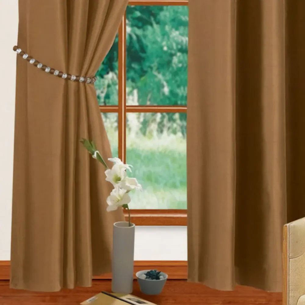 Natasha Eyelet Curtains - Latte, Cream