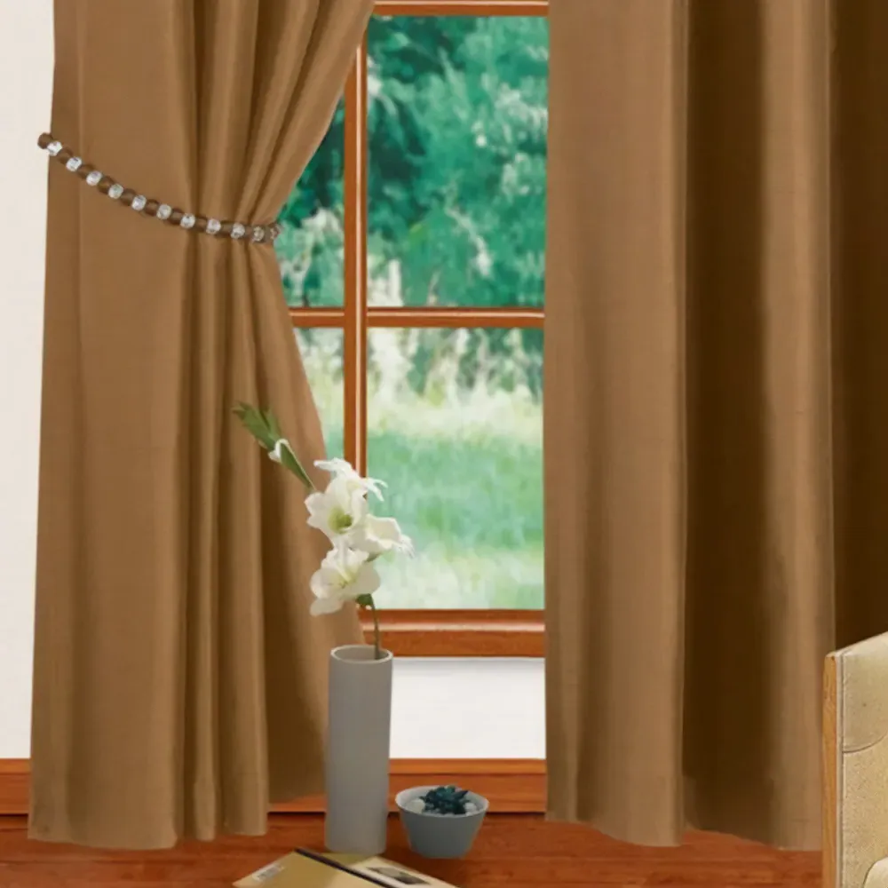 Natasha Eyelet Curtains - Latte, Cream
