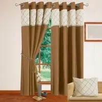 Natasha Eyelet Curtains - Latte, Cream