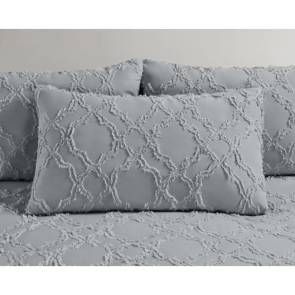 Ophelia Filled Boudoir Cushion - Grey