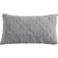 Ophelia Filled Boudoir Cushion - Grey