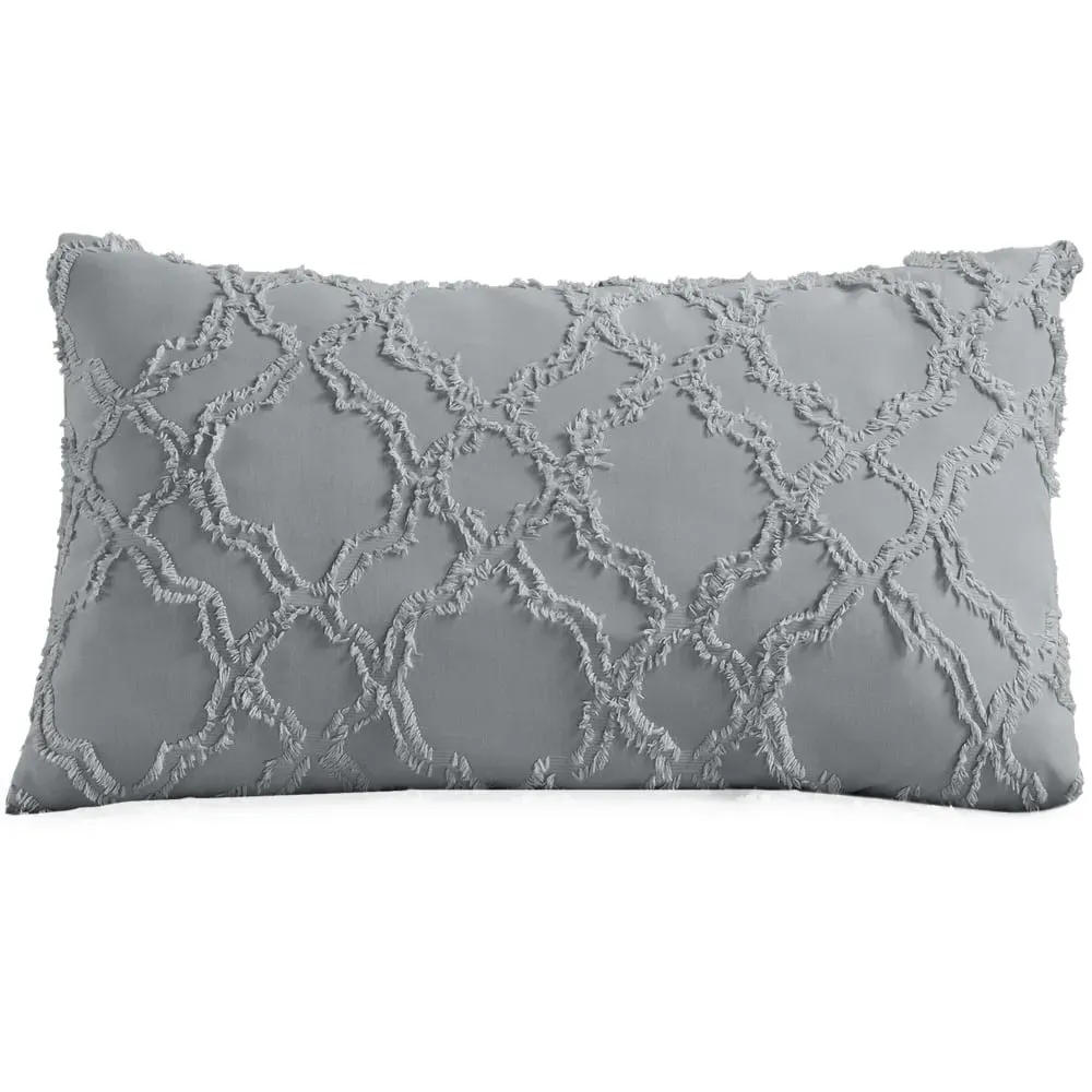 Ophelia Filled Boudoir Cushion - Grey image