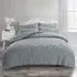 Ophelia Single Tufted Duvet Set - Grey