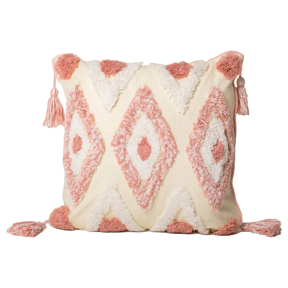 Oslo Tufted Cushions 2 Pack - Pink