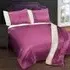 Perez King Size Duvet Set - Pink, Faux Silk