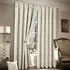 Plain Chenille Tape Top Curtains - Cream