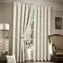 Plain Chenille Tape Top Curtains - Cream