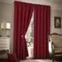 Plain Chenille Tape Top Curtains - Wine