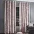 Plain Crushed Velvet Curtains - Blush Pink