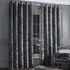 Plain Crushed Velvet Curtains - Charcoal