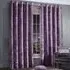 Plain Crushed Velvet Curtains - Mauve