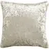 Plain Crushed Velvet Filled Cushion 2 Pack - Cream
