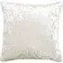 Plain Crushed Velvet Filled Cushion 2 Pack - Cream