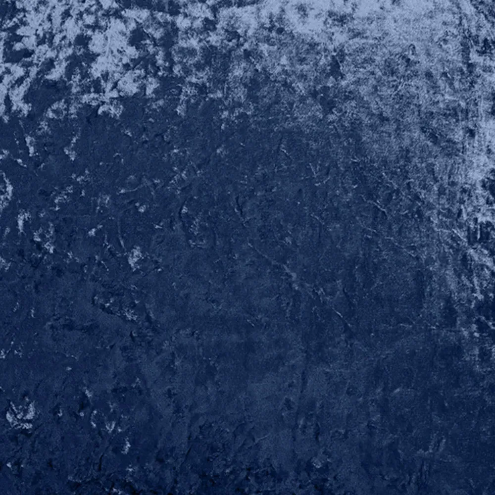 Plain Crushed Velvet Filled Cushion 2 Pack - Navy