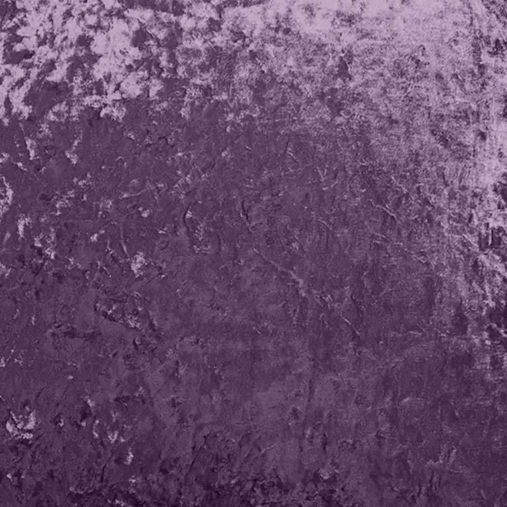 Plain Crushed Velvet Filled Cushion 2 Pack - Purple