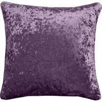 Plain Crushed Velvet Filled Cushion 2 Pack - Purple