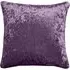 Plain Crushed Velvet Filled Cushion 2 Pack - Purple