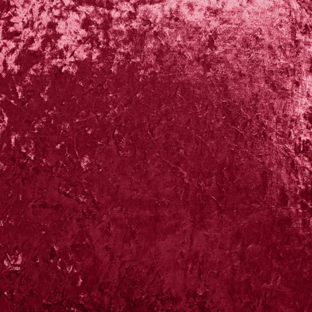 Plain Crushed Velvet Filled Cushion 2 Pack - Red