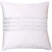 Ritz Diamante Filled Cushion 2 Pack - Cream